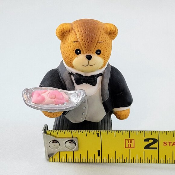 Bear Butler Vintage Lucy & Me Rigg Enesco Waiter Heart Cookies Tuxedo Figurine - Picture 8 of 8